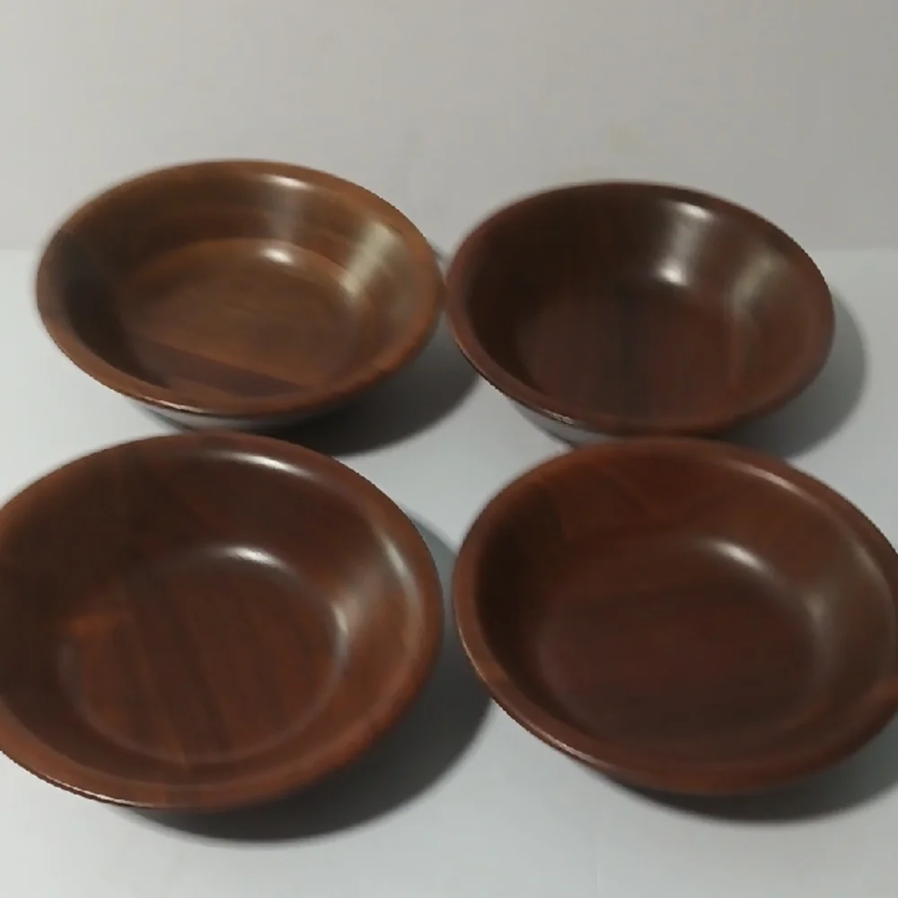 Elegant Brown Wooden Dinnerware Set